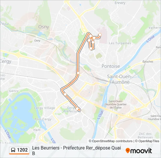 1202 Bus Line Map