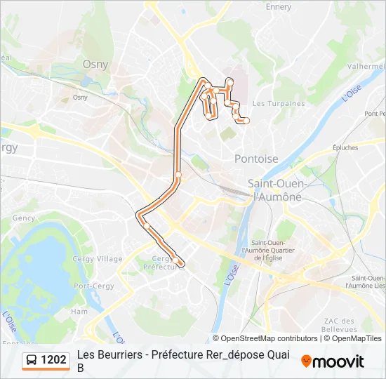 1202 Bus Line Map