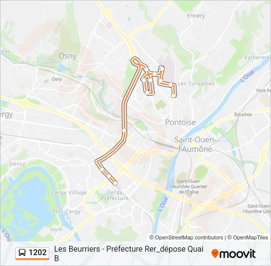 1202 Bus Line Map