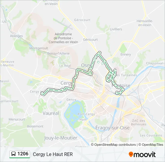 1206 Bus Line Map