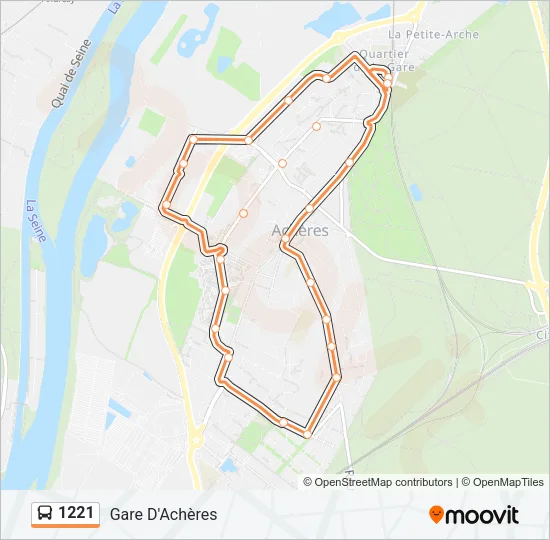 1221 Bus Line Map