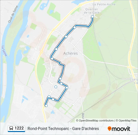 1222 Bus Line Map
