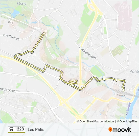 1223 Bus Line Map