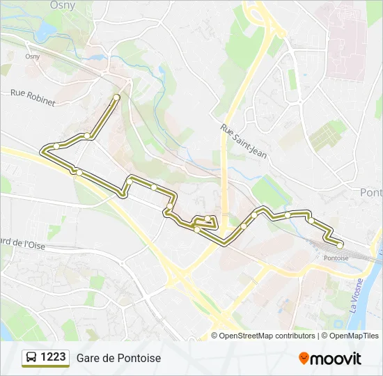 1223 Bus Line Map