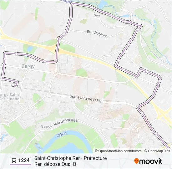 1224 Bus Line Map