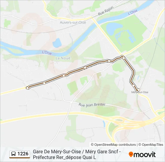 1226 Bus Line Map