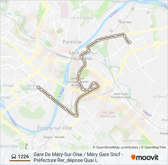 1226 Bus Line Map