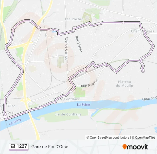 1227 Bus Line Map