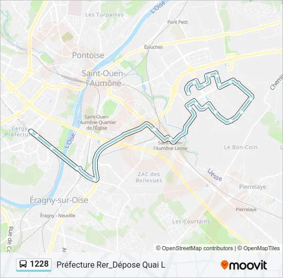 1228 Bus Line Map