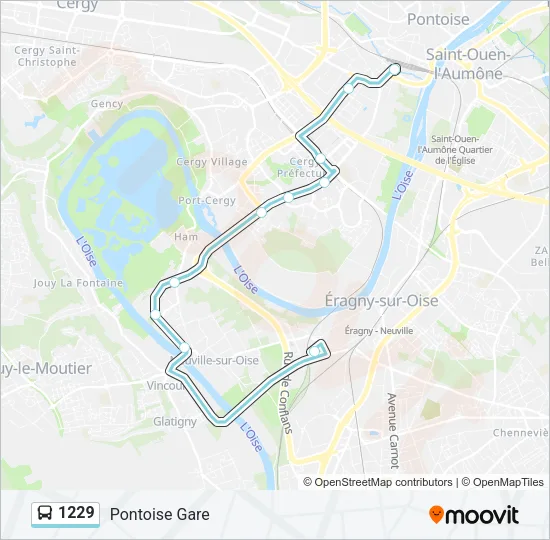 1229 Bus Line Map