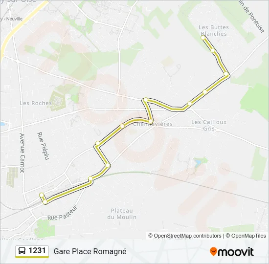 1231 Bus Line Map
