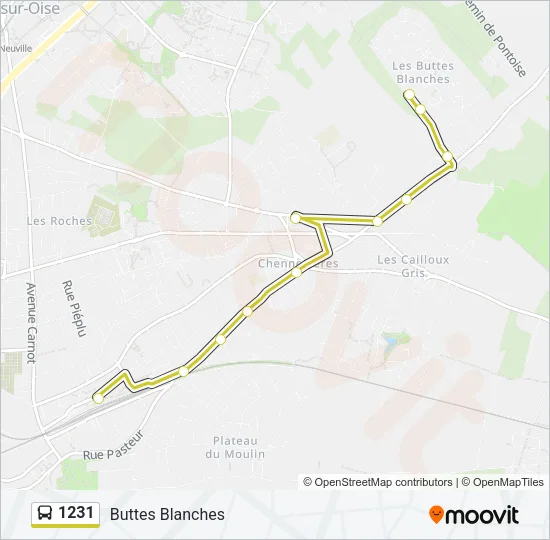 1231 Bus Line Map