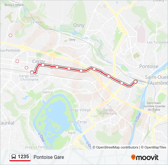 1235 Bus Line Map