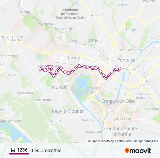 1236 Bus Line Map
