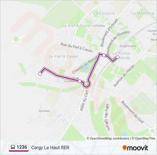 1236 Bus Line Map