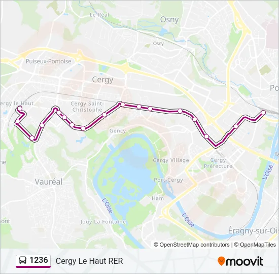 1236 Bus Line Map