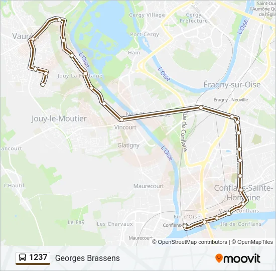 1237 Bus Line Map