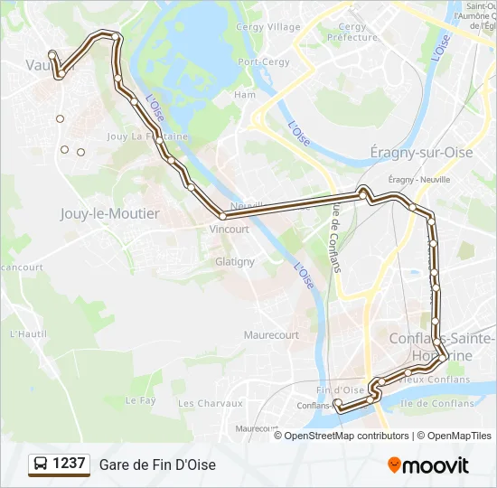 1237 Bus Line Map