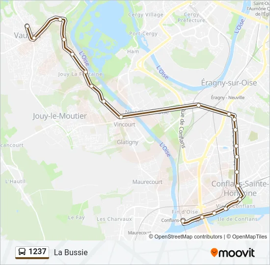 1237 Bus Line Map