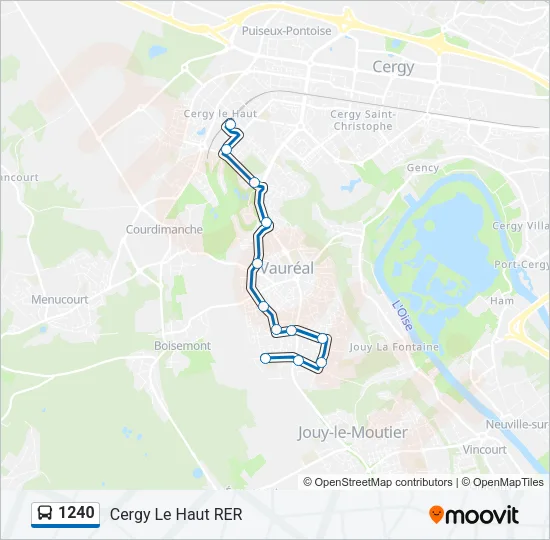 1240 Bus Line Map