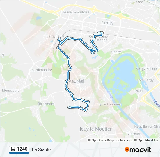 1240 Bus Line Map