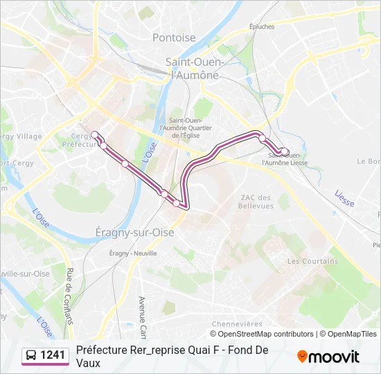 1241 Bus Line Map