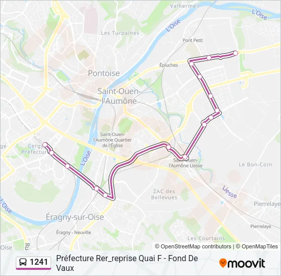 1241 Bus Line Map
