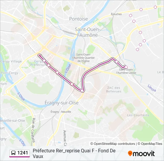 1241 Bus Line Map