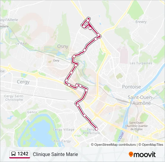 1242 Bus Line Map