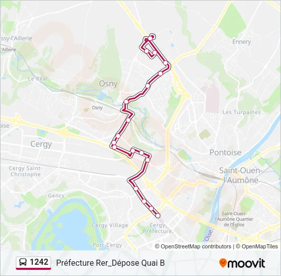 1242 Bus Line Map