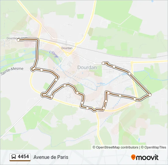 4454 Bus Line Map