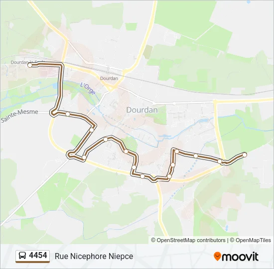 4454 Bus Line Map