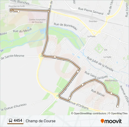 4454 Bus Line Map