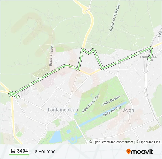 3404 Bus Line Map