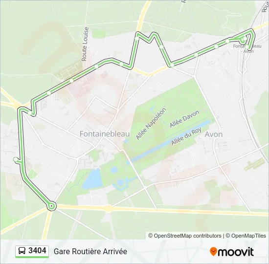 3404 Bus Line Map