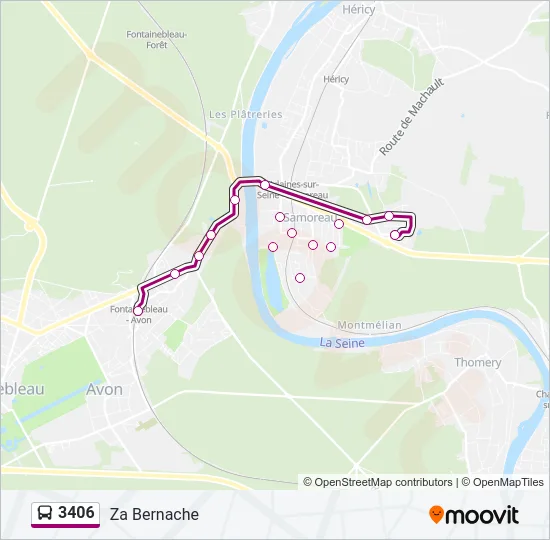 3406 Bus Line Map