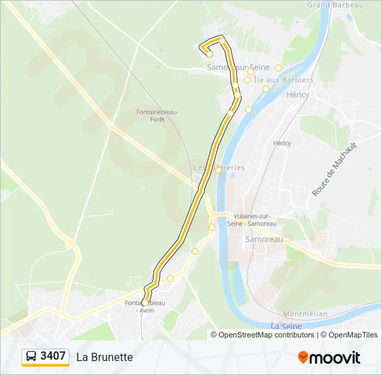 3407 Bus Line Map