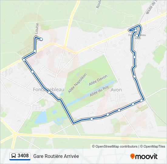3408 Bus Line Map