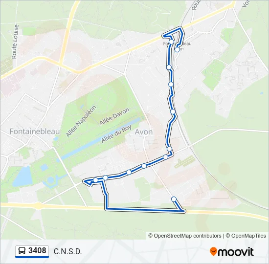 3408 Bus Line Map
