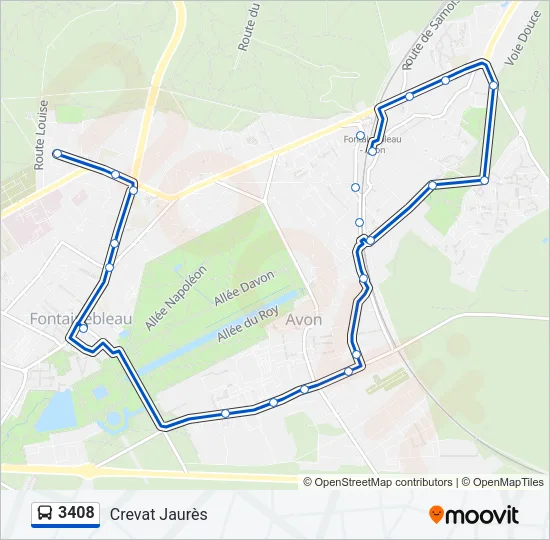 3408 Bus Line Map