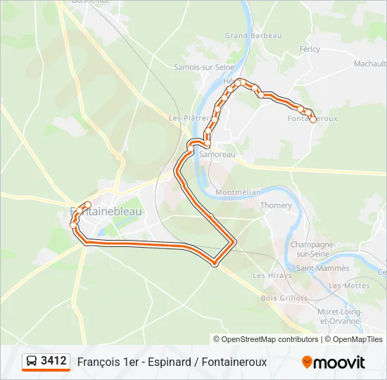 3412 Bus Line Map
