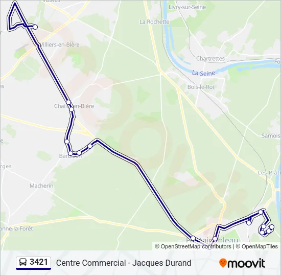 3421 Bus Line Map