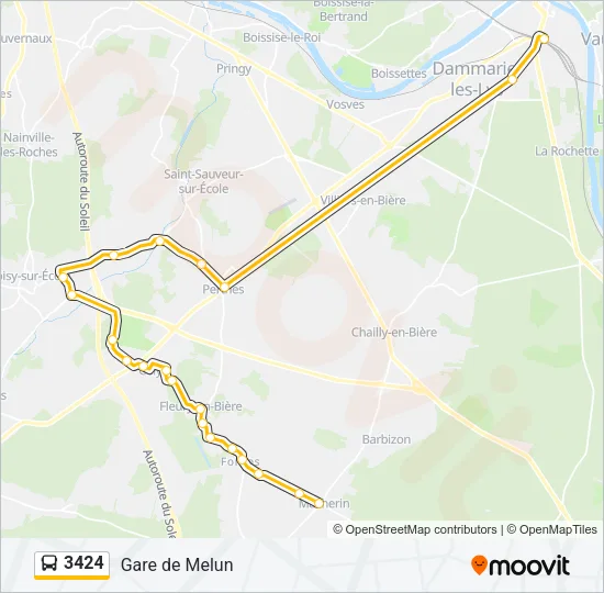 3424 Bus Line Map
