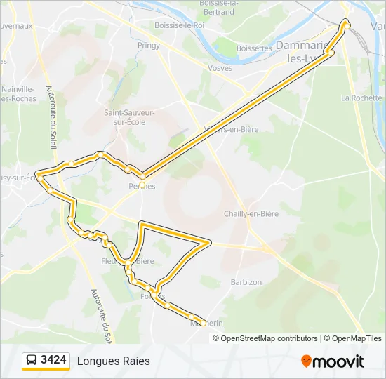 3424 Bus Line Map