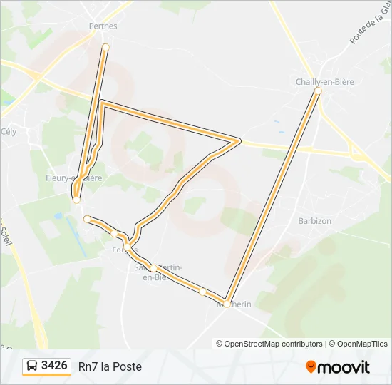 3426 Bus Line Map