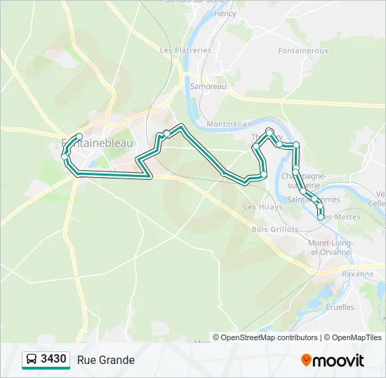 3430 Bus Line Map
