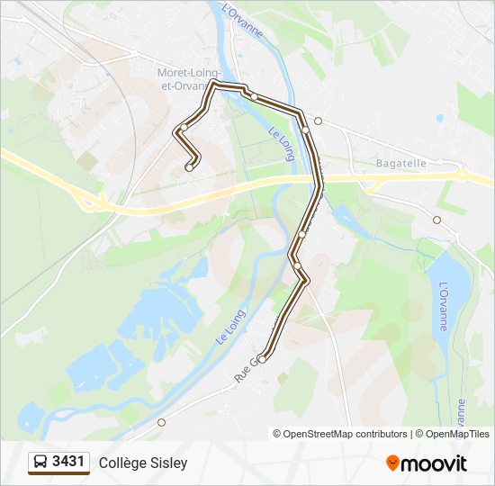 3431 Route Schedules, Stops & Maps Collège Sisley (Updated)