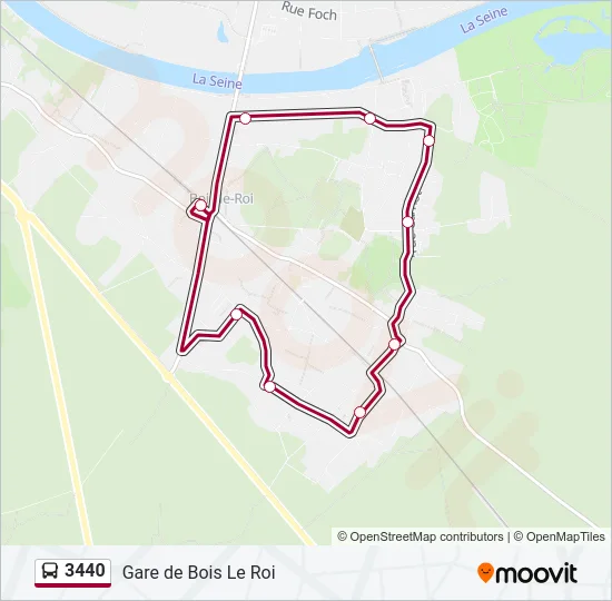 3440 Bus Line Map