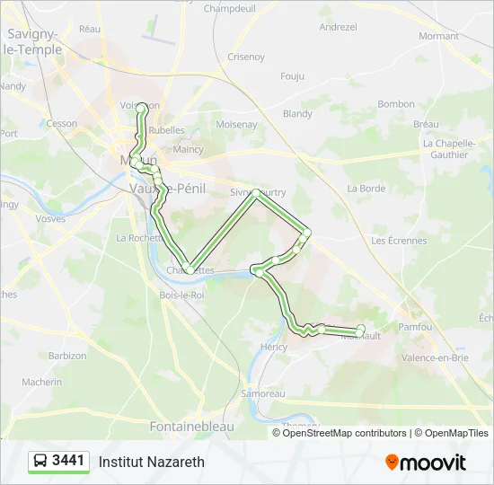 3441 Bus Line Map