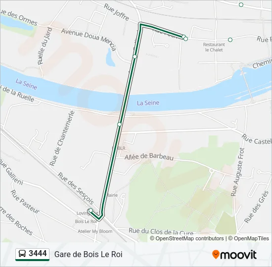 3444 Bus Line Map